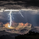 Illustration for article titled When a lightning storm rains down upon the Grand Canyon